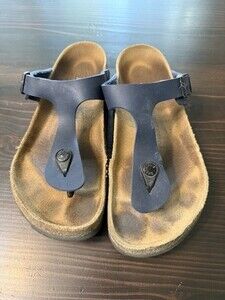 Birkenstock Women's Blue Size 9 Thong Sandles with Buckle